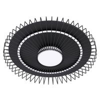 Deckenleuchte 39799* Badaleos - Klar/Schwarz, Design, Kunststoff/Metall (57/10cm) - Eglo