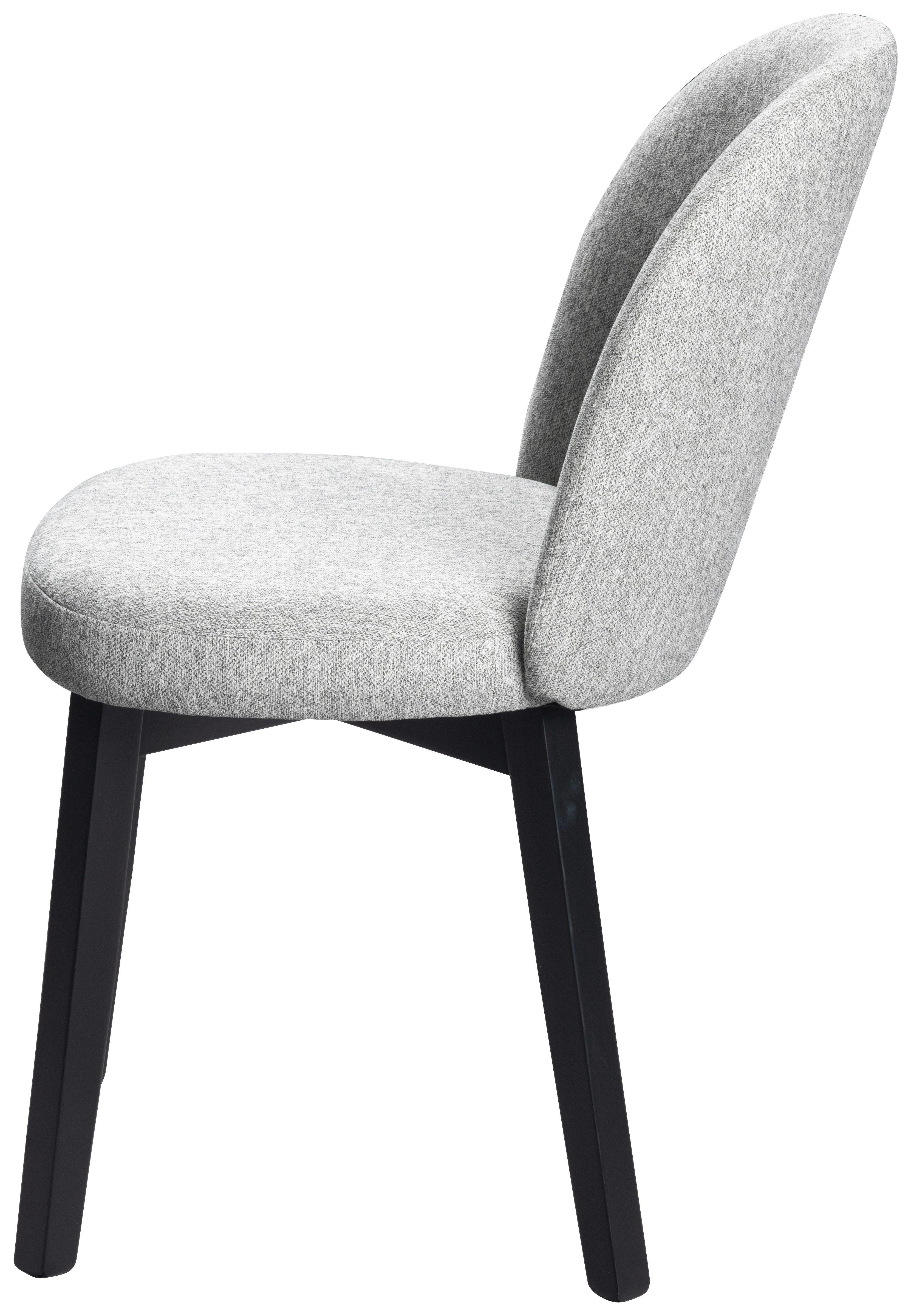 Stuhl Nala - Schwarz/Grau, MODERN, Holz/Textil (50/85/61cm)