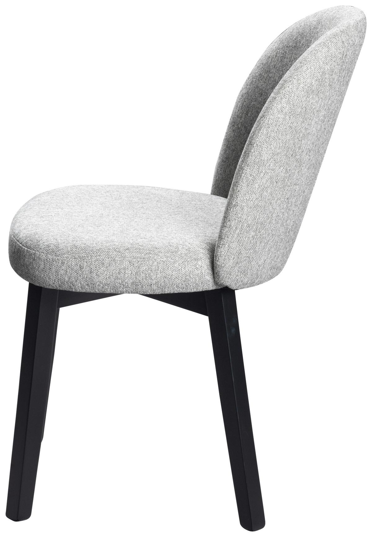 Stuhl Nala - Schwarz/Grau, MODERN, Holz/Textil (50/85/61cm)