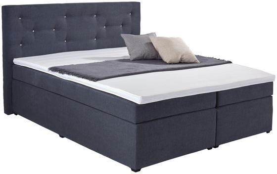 Boxspringbett mit Strasssteinen 180x200