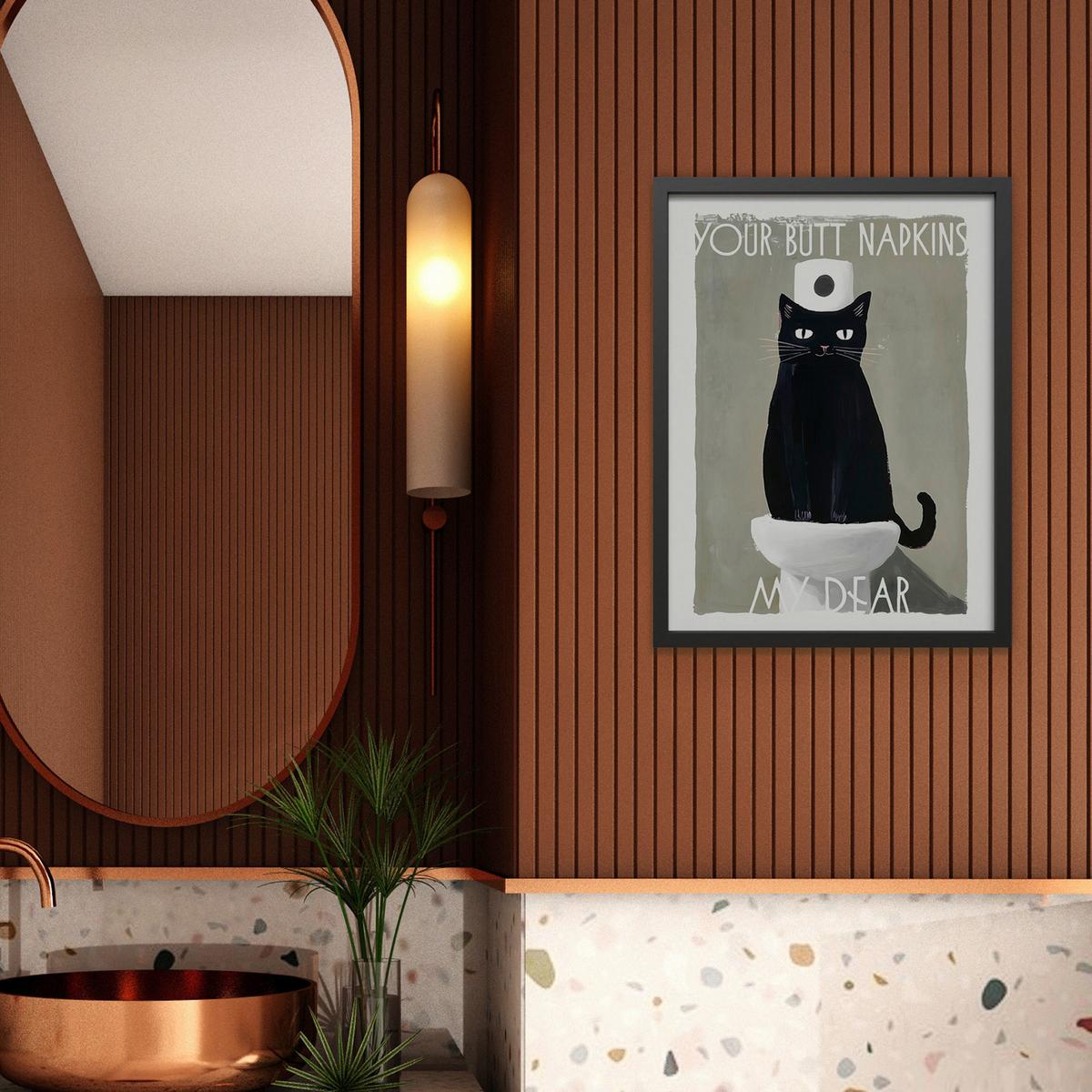 Obraz VOUS I - černá/béžová, kompozitní dřevo/papír (30/40cm) - Mömax