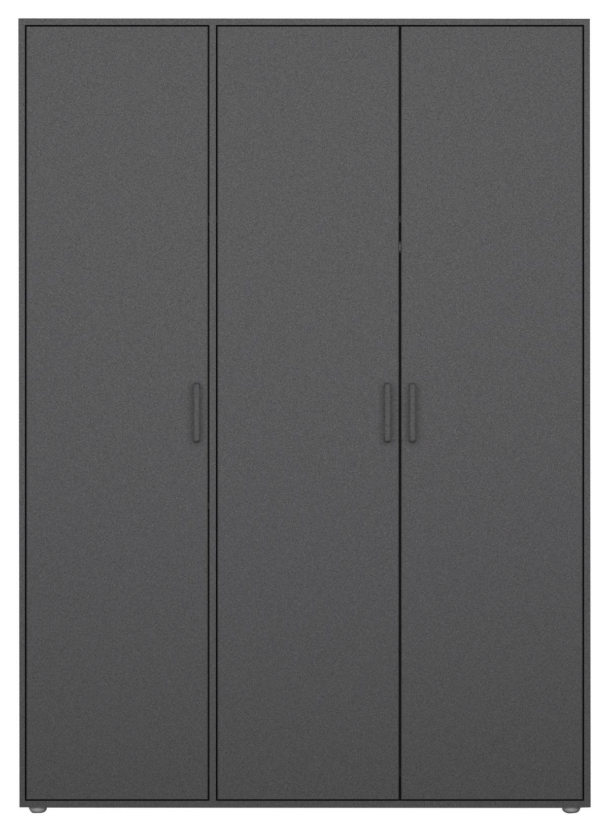 Drehtürenschrank Voyager Grau 140 Cm - Grau, MODERN, Holzwerkstoff (140/194/53cm) - Rauch Möbel