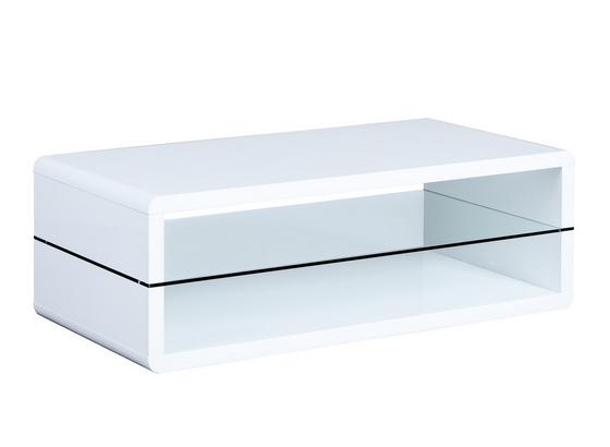 Couchtisch Xono B: 120 cm Weiß - Weiß, Basics, Glas/Holzwerkstoff (120/40/60cm) Couchtisch Xono B: 120 cm Weiß - Weiß, Basics, Glas/Holzwerkstoff (120/40/60cm)