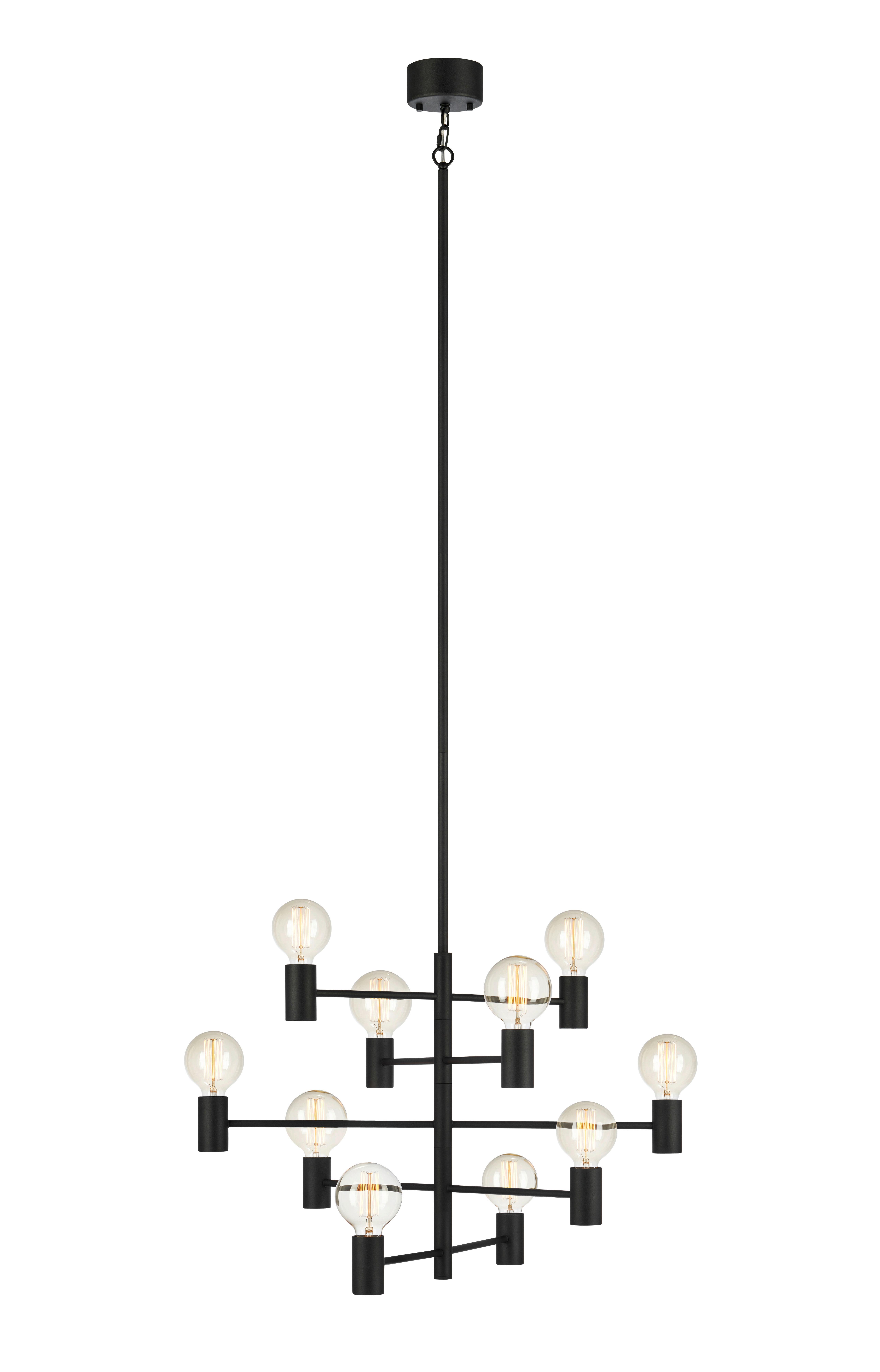 Kronleuchter Paris - Schwarz, Basics, Metall (69/48,7cm) - Markslöjd