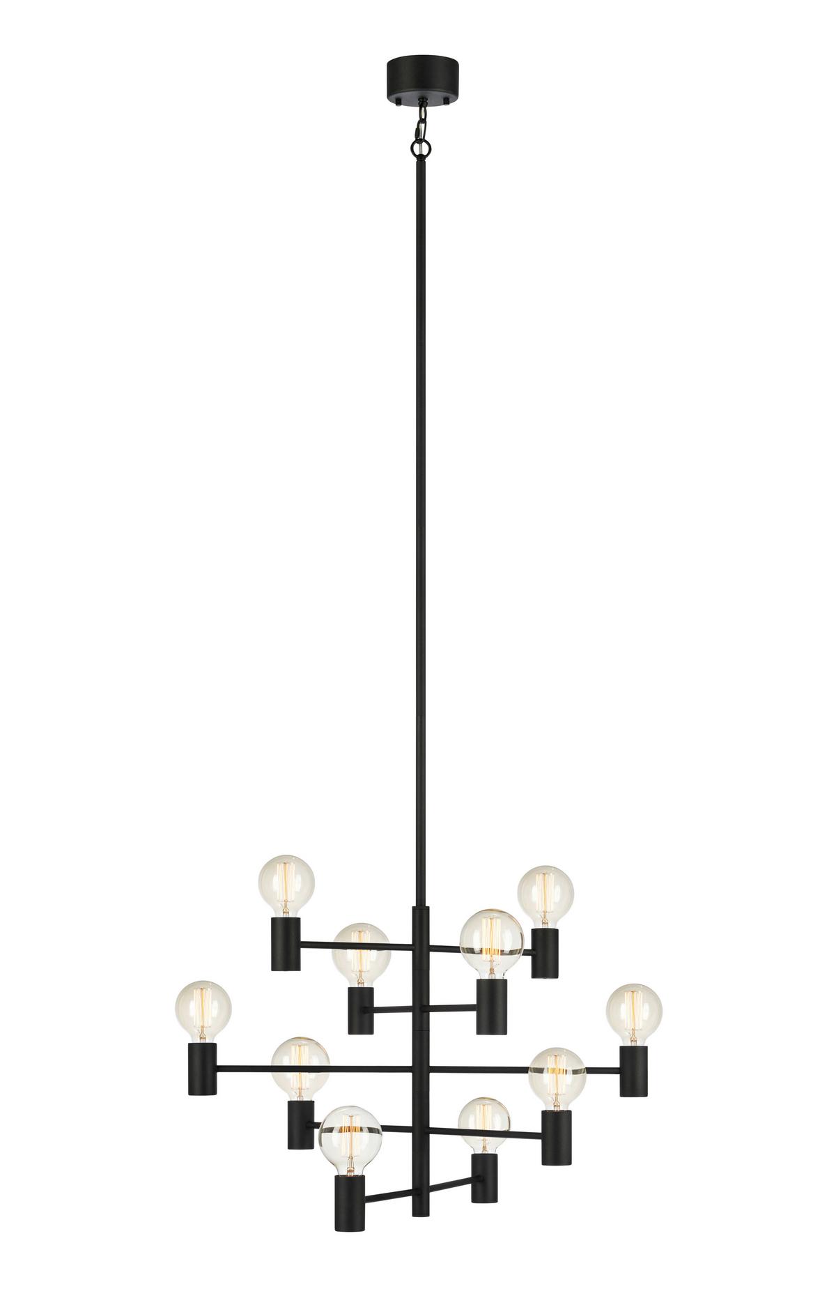 Kronleuchter Paris - Schwarz, Basics, Metall (69/48,7cm) - Markslöjd