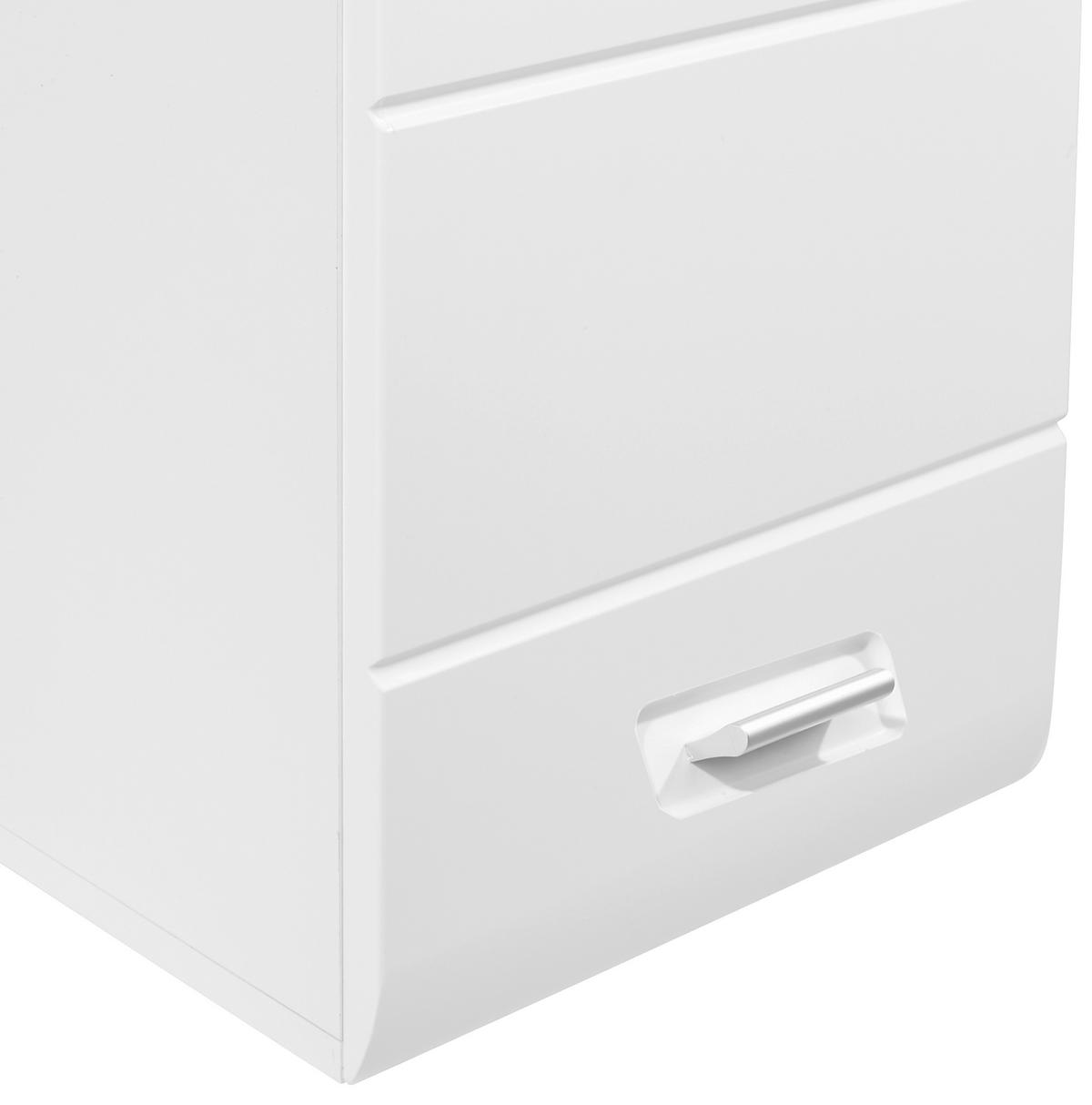 Hängeschrank Pearl B: 40cm, Weiß - Schwarz/Weiß, KONVENTIONELL, Glas/Holzwerkstoff (40/70/22,6cm)