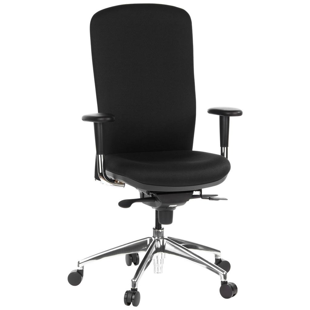 Drehstuhl High-Tec Schwarz