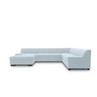 Wohnlandschaft Norma mit Schlaffunktion Pastellblau - Wengefarben/Pastellblau, Design, Textil (153/328/212cm) - MID.YOU