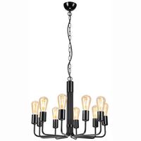 HÄNGELEUCHTE 44576 TIFFANY - Schwarz Hochglanz, KONVENTIONELL, Metall (98/54/98cm)