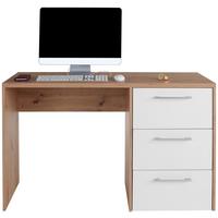 Schreibtisch Mit Stauraum B 123,4cm H 73cm Box, Eiche - Eichefarben, MODERN, Holzwerkstoff (123,4/73/50cm) - Ondega