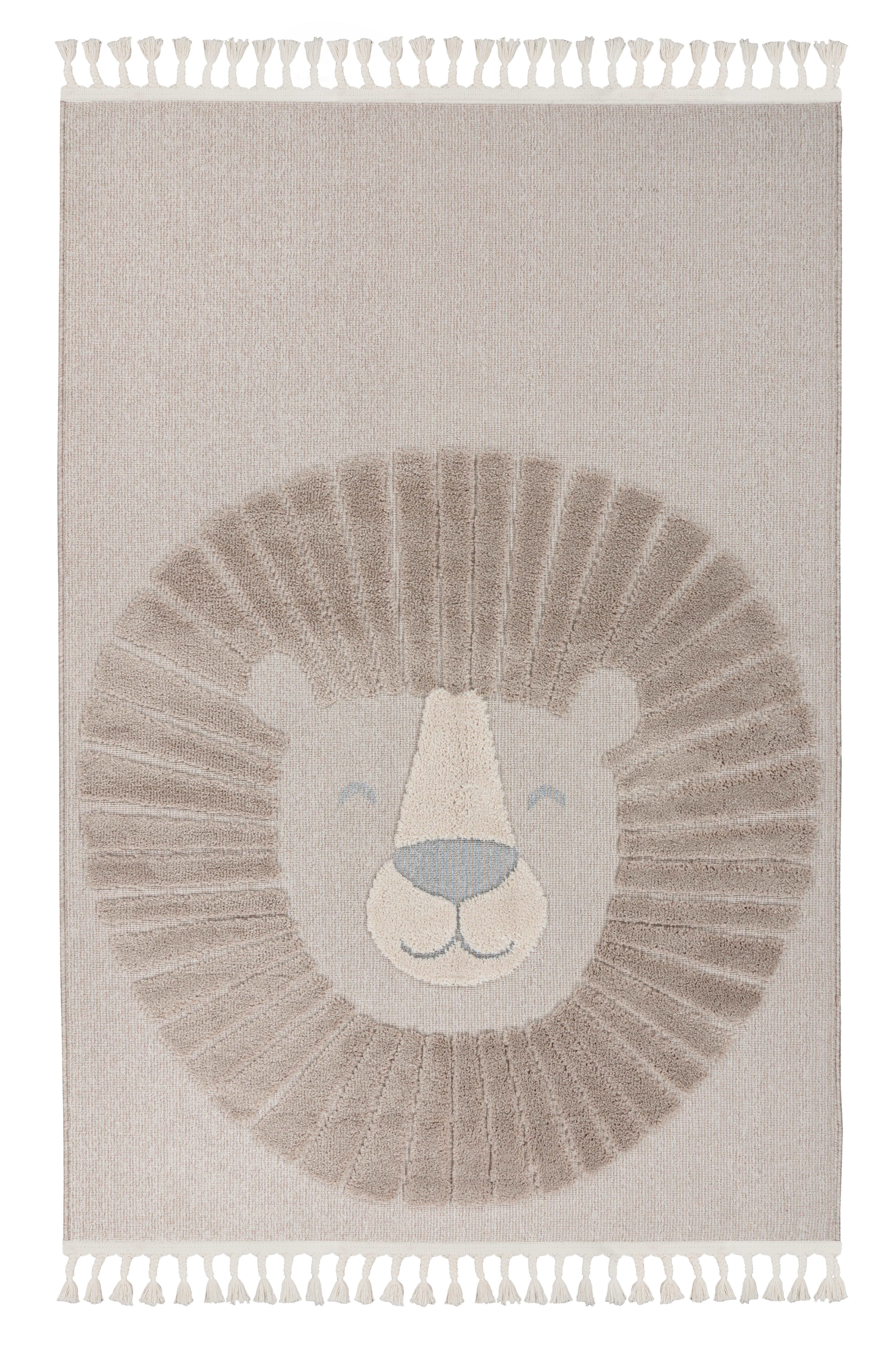 Flachwebteppich 120x170cm My Fano 399 Lion 120x170 - Multicolor/Orange, Basics, Textil (120/170cm) - Obsession