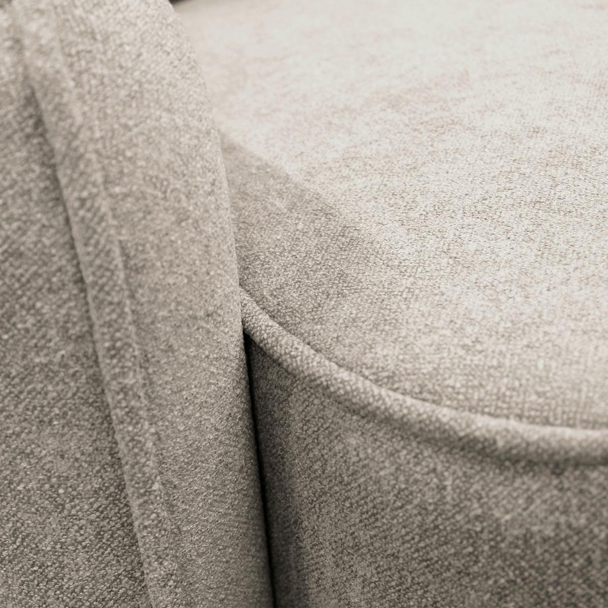 Ecksofa Fancy Taupe 143x209 cm - Taupe/Schwarz, Design, Textil (143/209cm) - MID.YOU