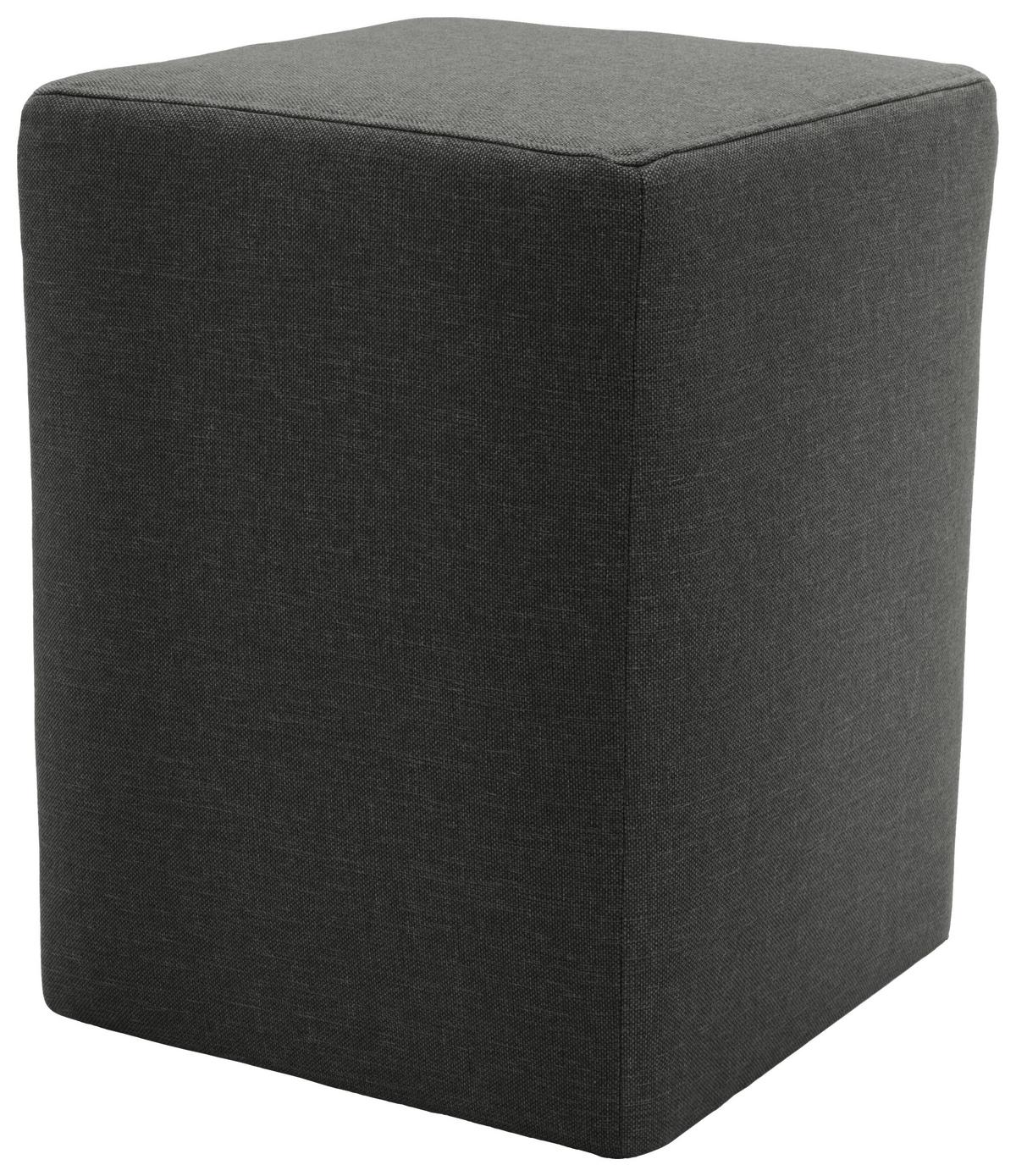 Hocker Looks Xx - Anthrazit/Silberfarben, Design, Textil (38/47/38cm) - LOOKS by W.Joop