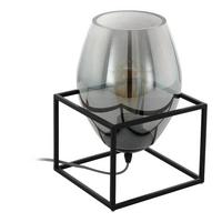 Tischleuchte 97209 * Olival 1 - Schwarz, Design, Glas/Metall (20/20/30,5cm) - Eglo
