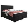 Boxspringbett Mit Topper 180x200 Cm King Size - Silberfarben/Schwarz, KONVENTIONELL, Textil (180/115/210cm) - MID.YOU