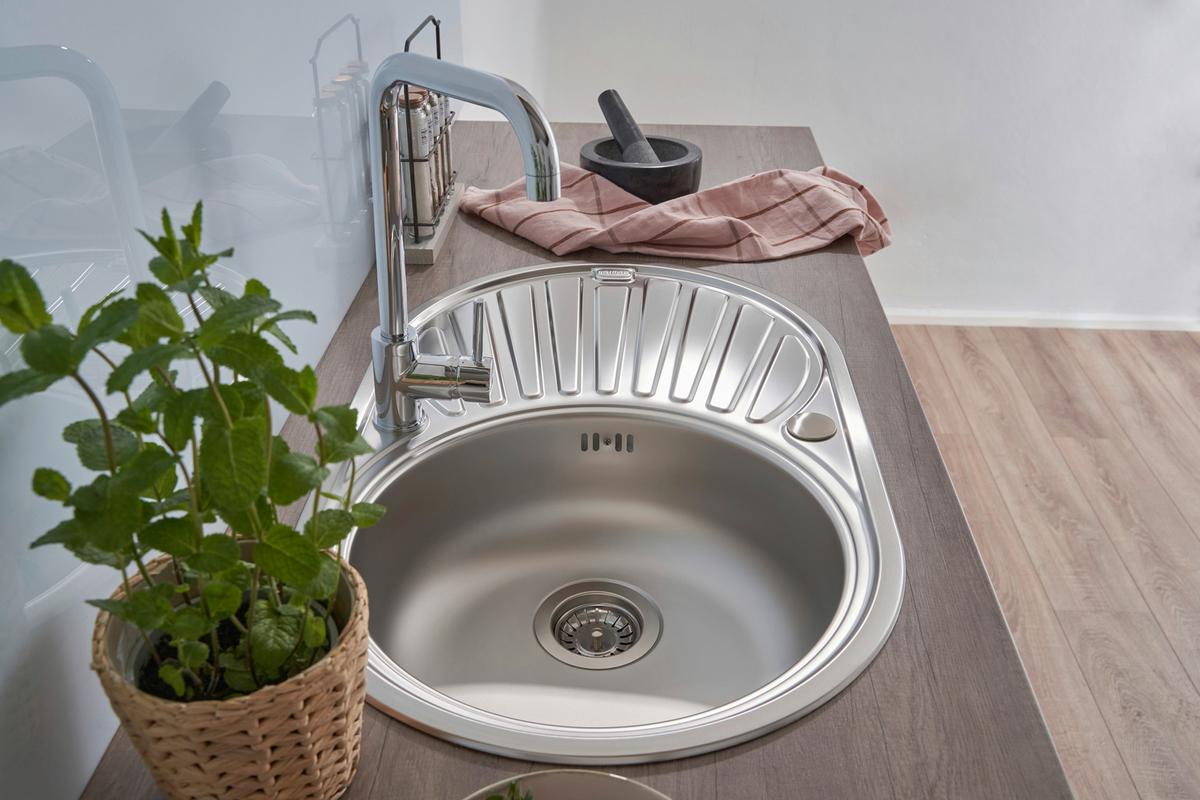 Spüle Respekta Einbauspüle 77x48 - Edelstahlfarben, Trend, Metall (77/20/48cm) - Respekta