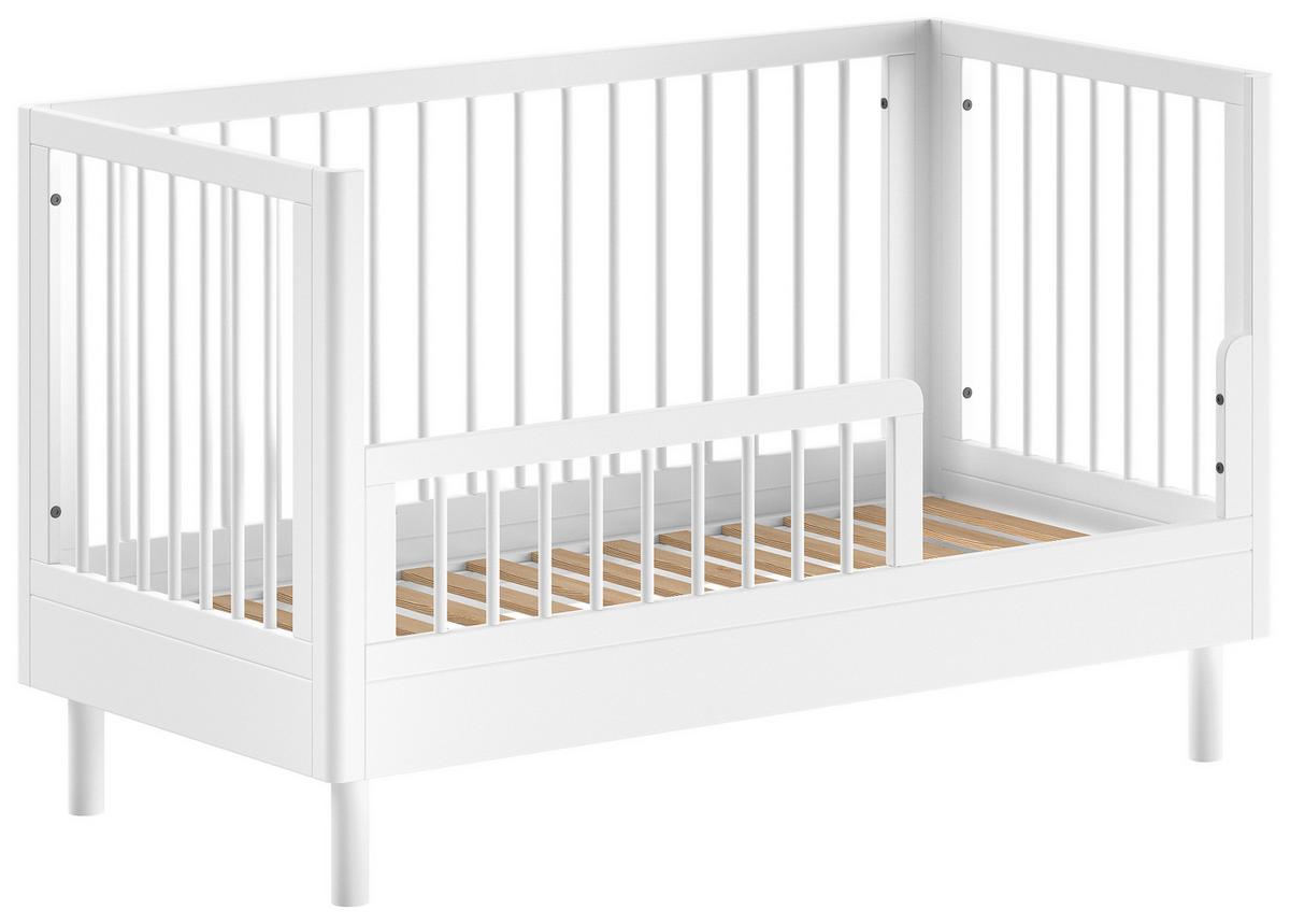 GITTERBETT Forrest Weiß 70x140cm - Weiß, MODERN, Holz (70/140cm) - Vipack