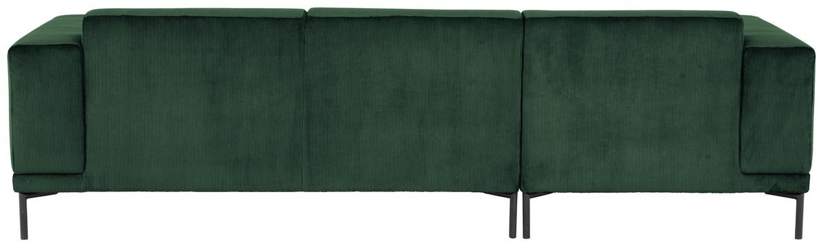 Ecksofa Erno Grün S: 262 cm - Schwarz/Grün, Design, Textil (262/183cm) - MID.YOU