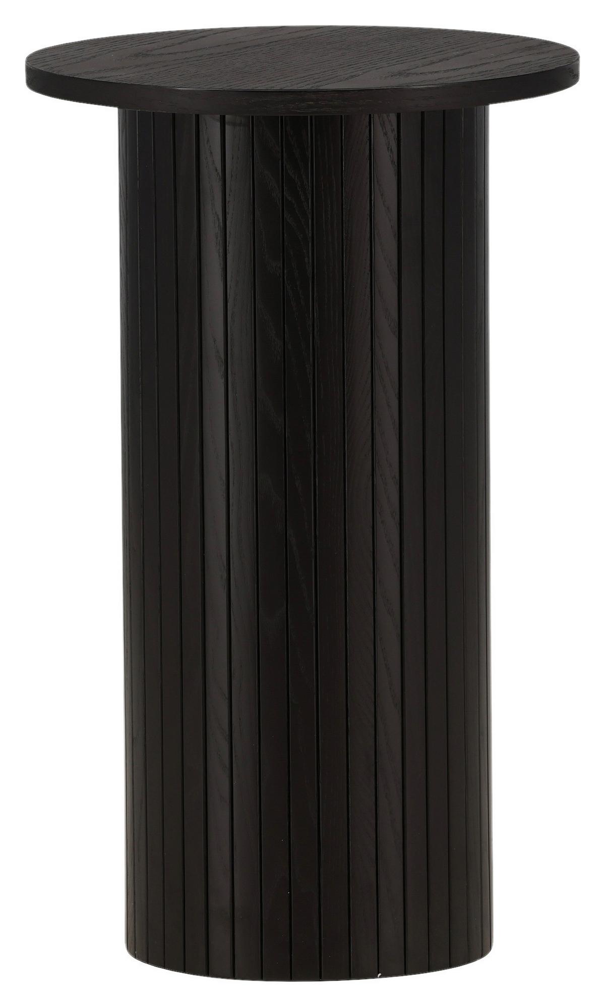 Beistelltisch Bianca - Schwarz, Design, Holzwerkstoff (40/40/65cm) - Livetastic
