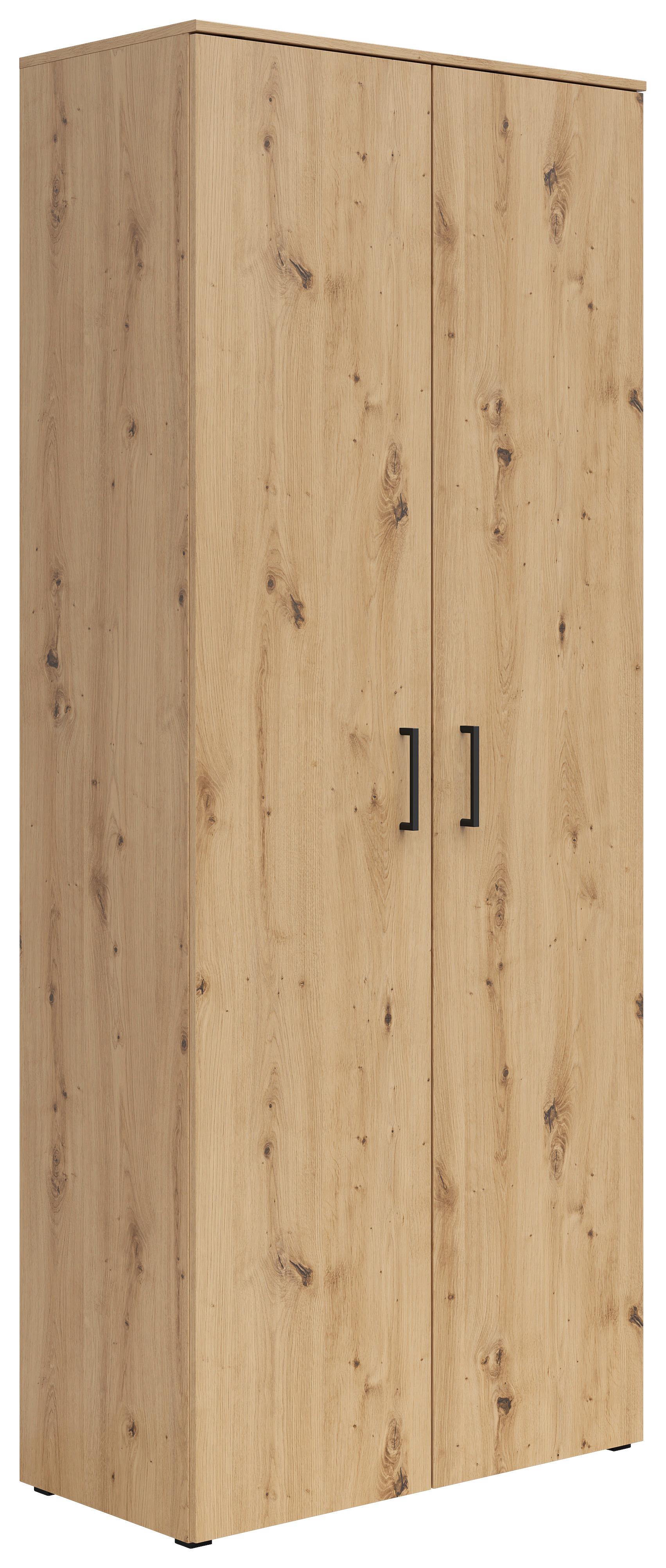 SKRIŇA MULTI 2 DOORS, S588-REG - čierna/dub artisan, Modern, kompozitné drevo/plast (80/195/40cm)