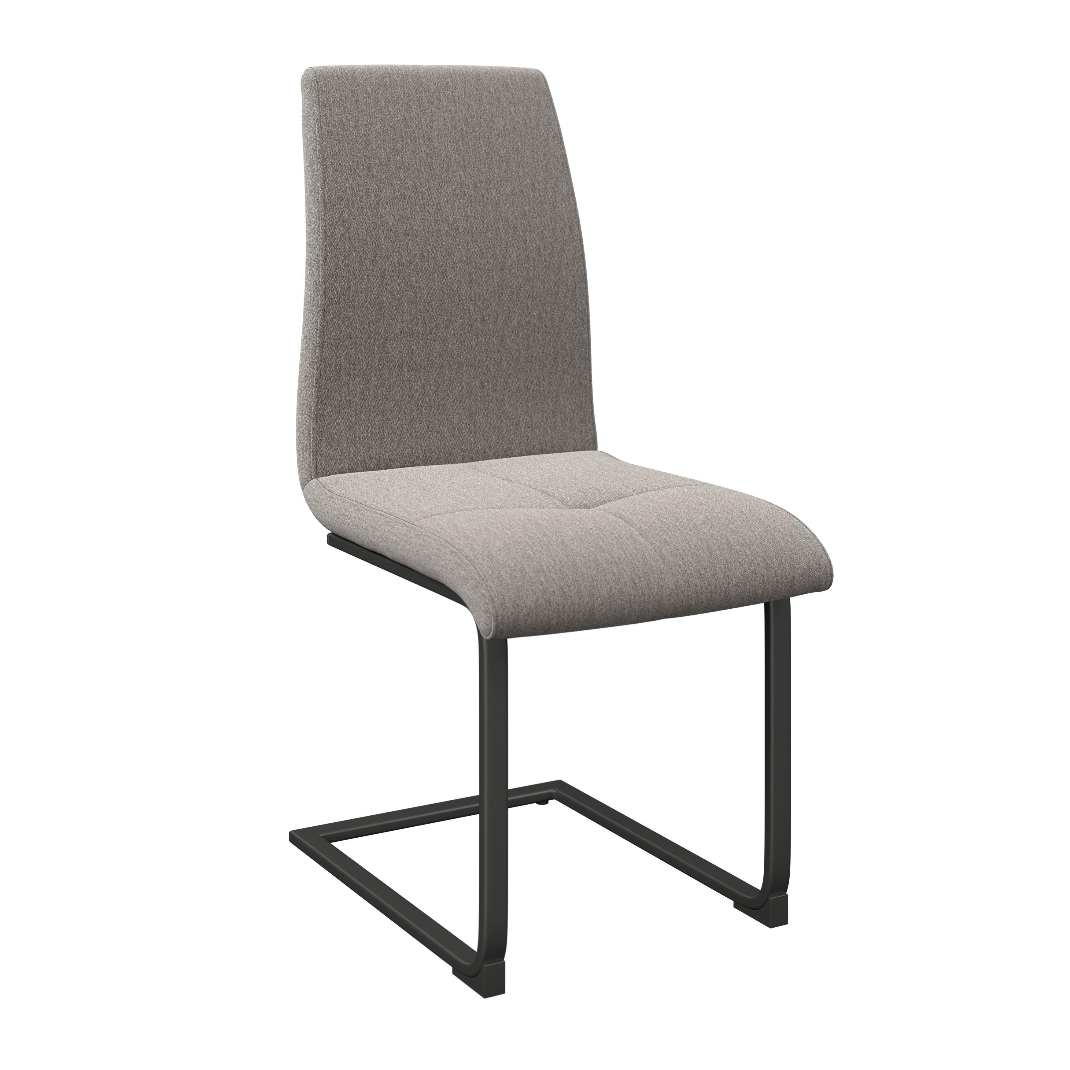 Schwingstuhl Tristan Webstoff hellgrau, B: 41cm