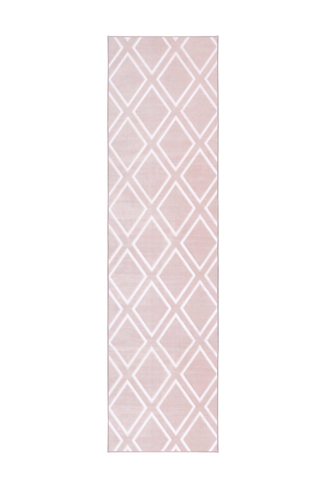 Läufer Rosa, BxL: ca. 80x300 cm - Rosa, KONVENTIONELL, Textil (80/300cm) - Kayoom