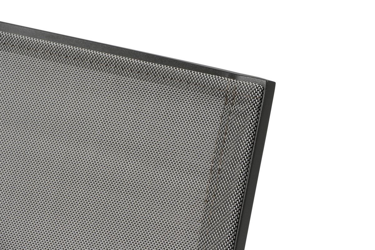 Gartenmöbel Set 5-tlg Aluminium - Anthrazit/Schwarz, KONVENTIONELL, Keramik/Textil - Gardenson