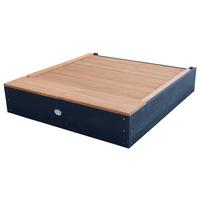 Sandkasten A031.018.05 - Anthrazit/Braun, KONVENTIONELL, Holz (90/74/100cm) - Ambia Garden