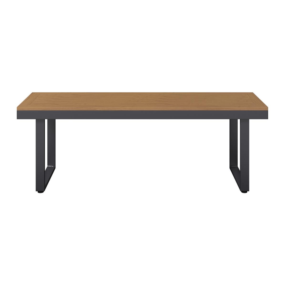 Loungegarnitur Montreal II - Dunkelgrau/Naturfarben, MODERN, Kunststoff/Textil (250/180cm) - Beldano