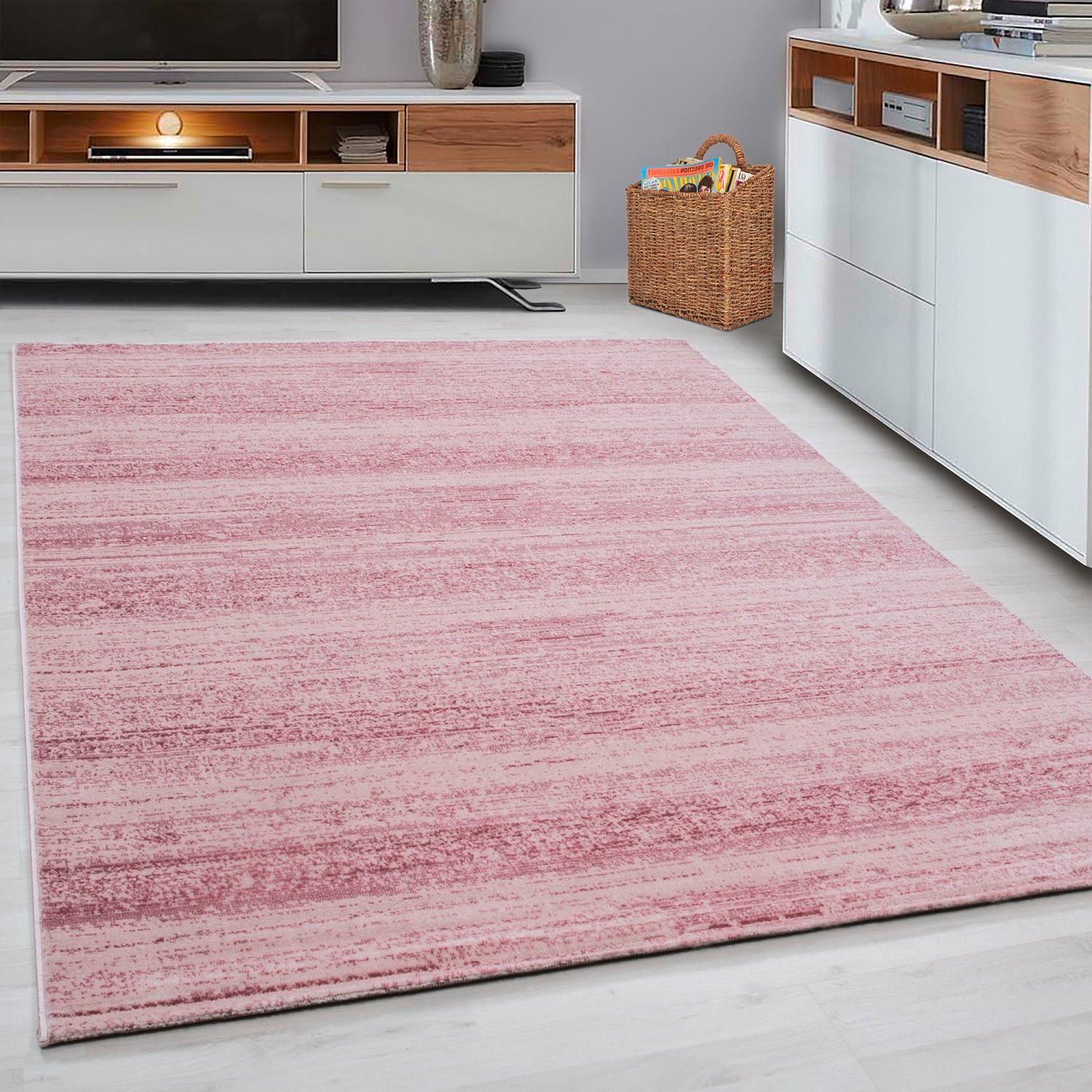 Webteppich Pink Naturfaser Plus 200x290 cm - Pink, Design, Textil (200/290cm)
