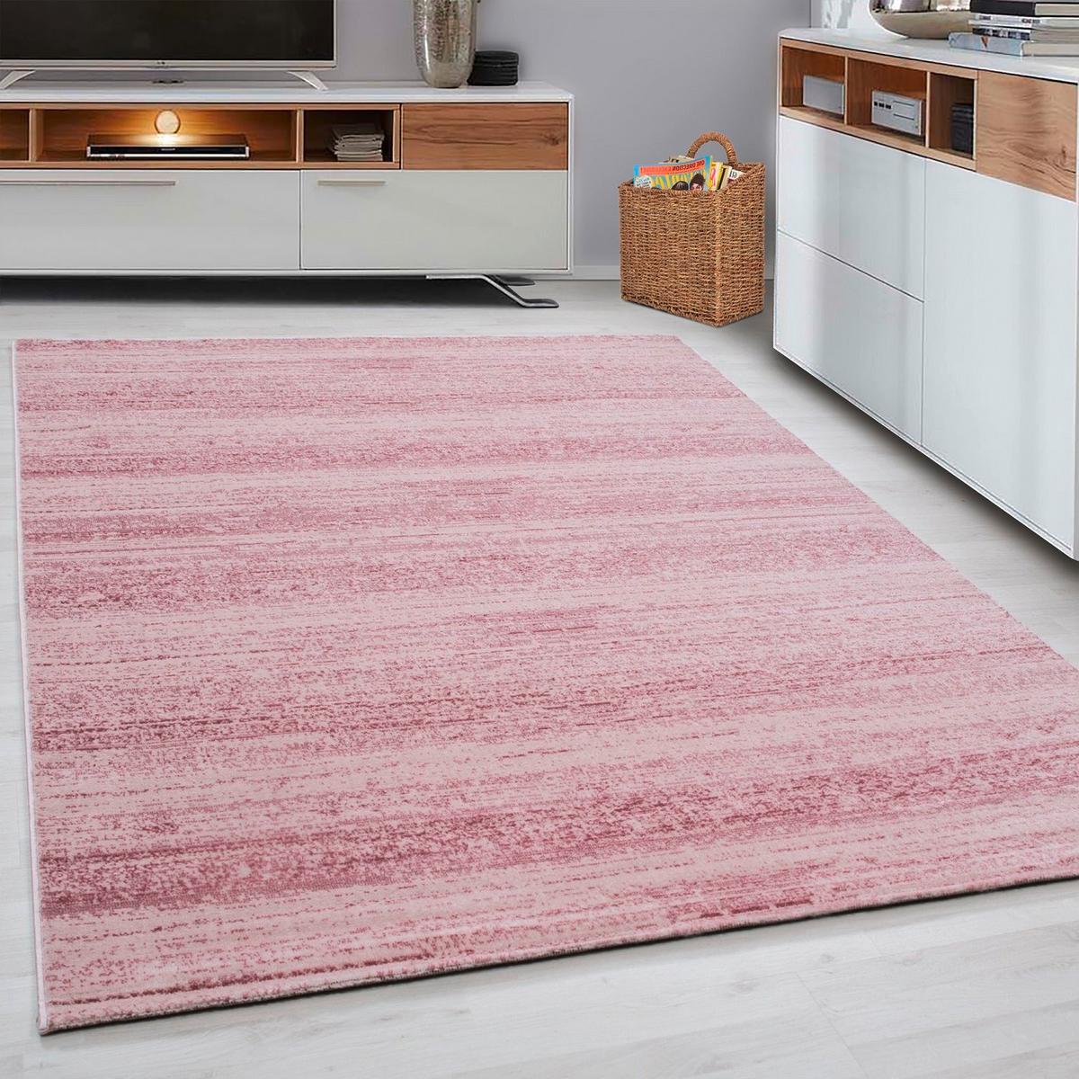 Webteppich Pink Naturfaser Plus 200x290 cm - Pink, Design, Textil (200/290cm)