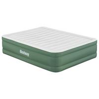 Luftbett Sam 203x152x46 cm Bis 350kg, inkl. Pumpe - Dunkelgrün/Grau, KONVENTIONELL, Kunststoff/Metall (203/152/46cm) - Bestway