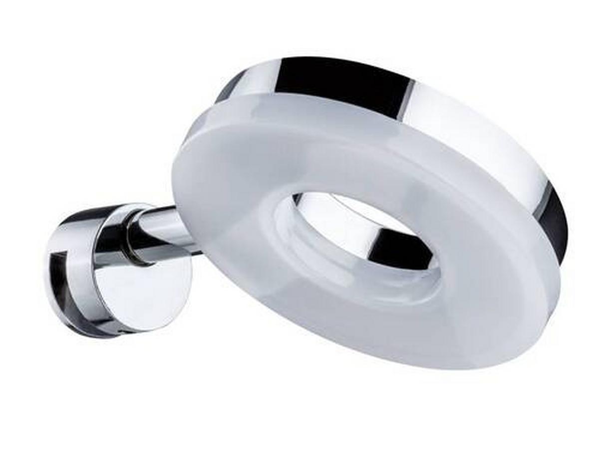 LED-Wandleuchte 1-Flammig Chromfarben Rund - Chromfarben, Design, Kunststoff/Metall (9,3cm) - Paulmann