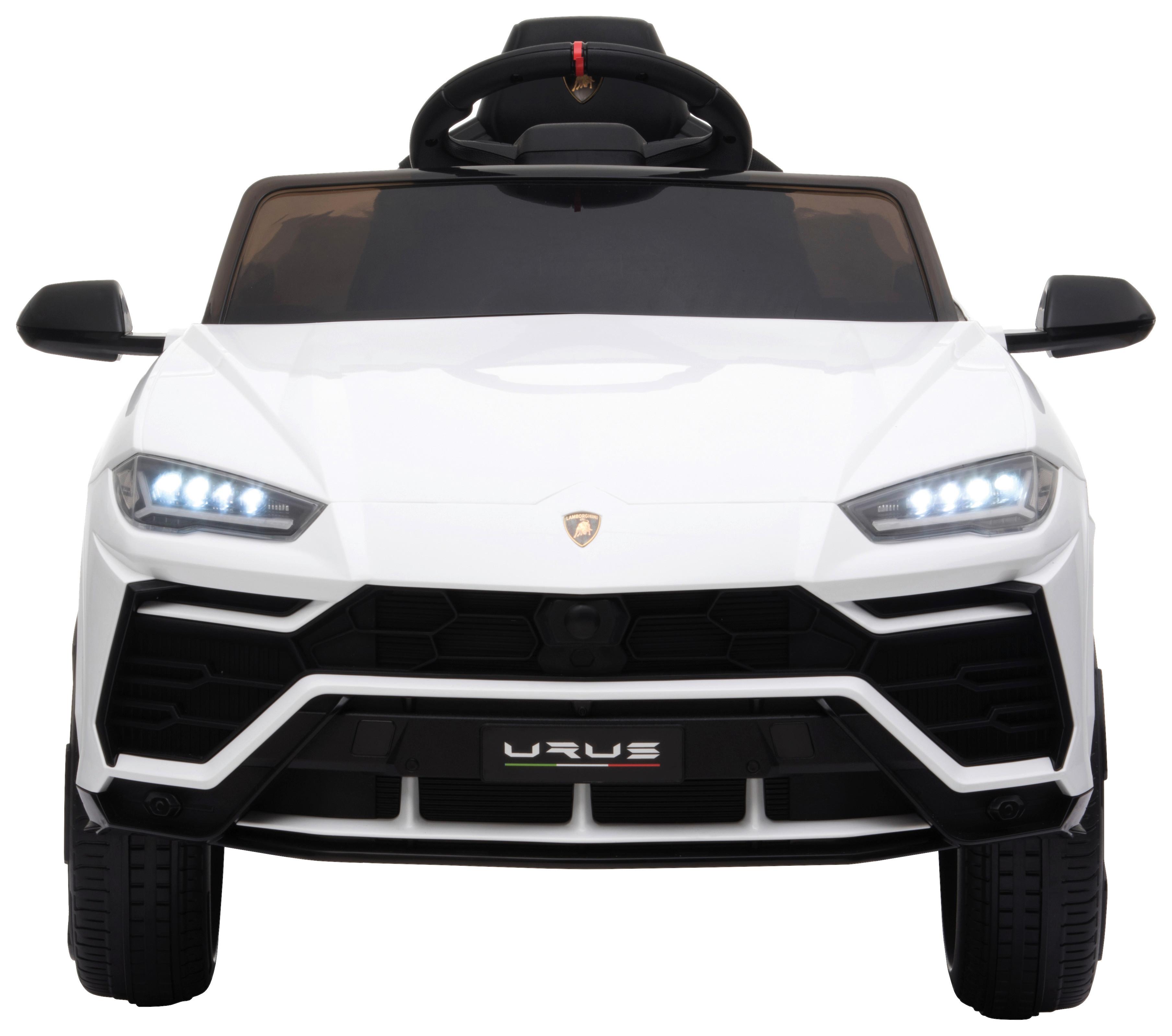 Kinder-elektroauto Lamborghini Urus Weiß Mit Licht/sound - Weiß, Basics, Kunststoff (105/65/52cm)