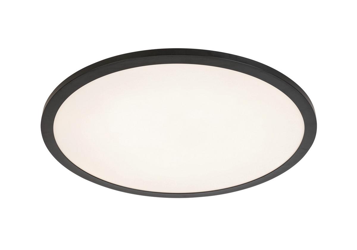 Led-deckenleuchte Sansa - Schwarz/Weiß, MODERN, Kunststoff/Metall (45/6,7cm) - Luca Bessoni