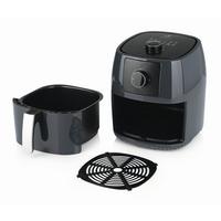 Heißluftfritteuse, 1400w 4654 Heißluftfritteuse 5l - Grau, Basics, Kunststoff/Metall (28/35/31.5cm)