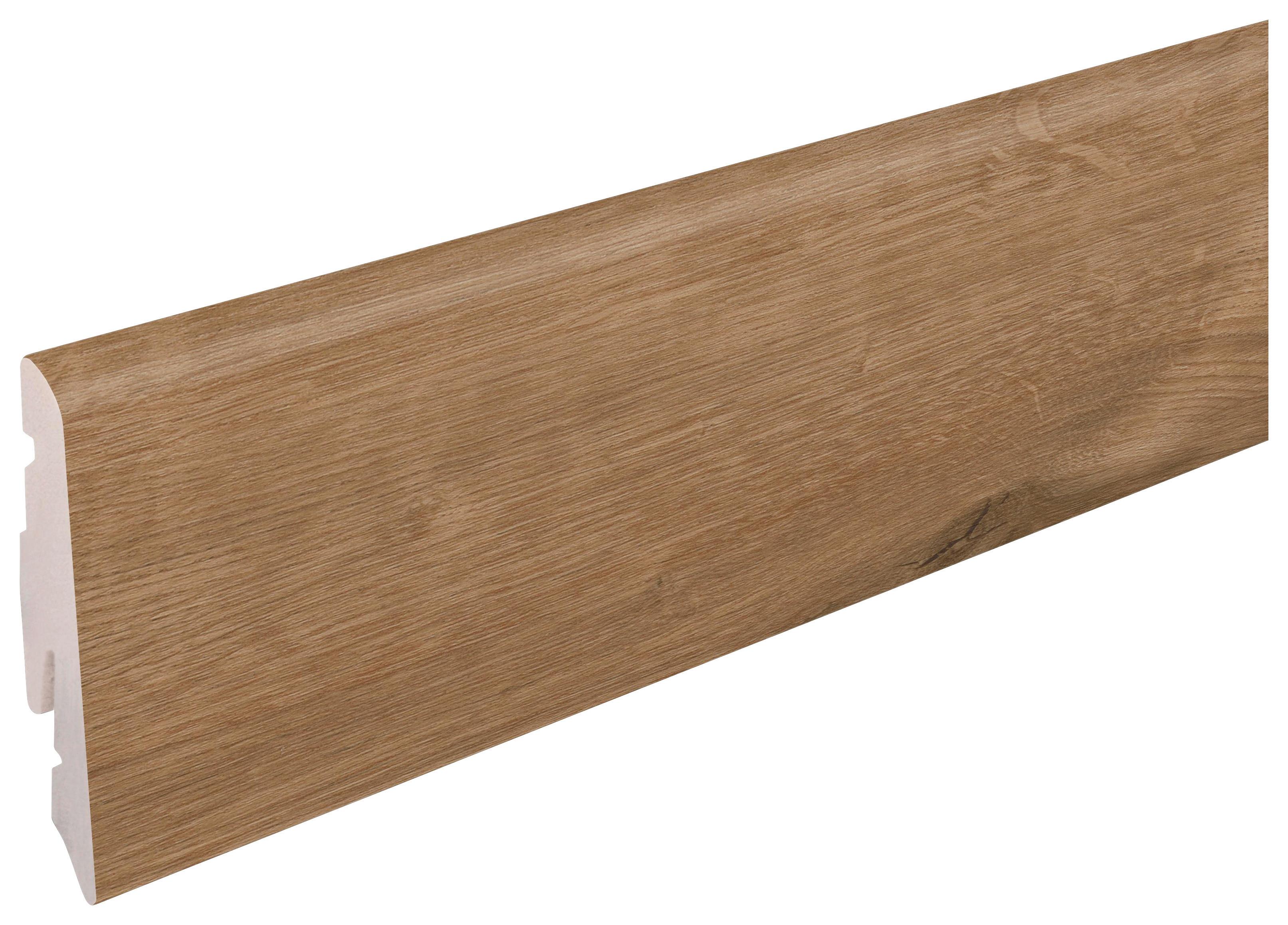 Sockelleiste Ontano Dark - Eichefarben, Basics, Kunststoff (240/5.8/1.2cm)
