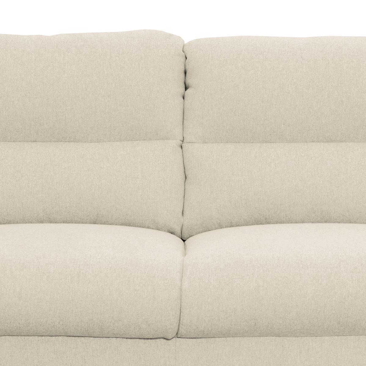 2-Sitzer-Sofa Tromso Creme B: 158 cm - Creme/Schwarz, Design, Textil (158/87/88cm) - Livetastic