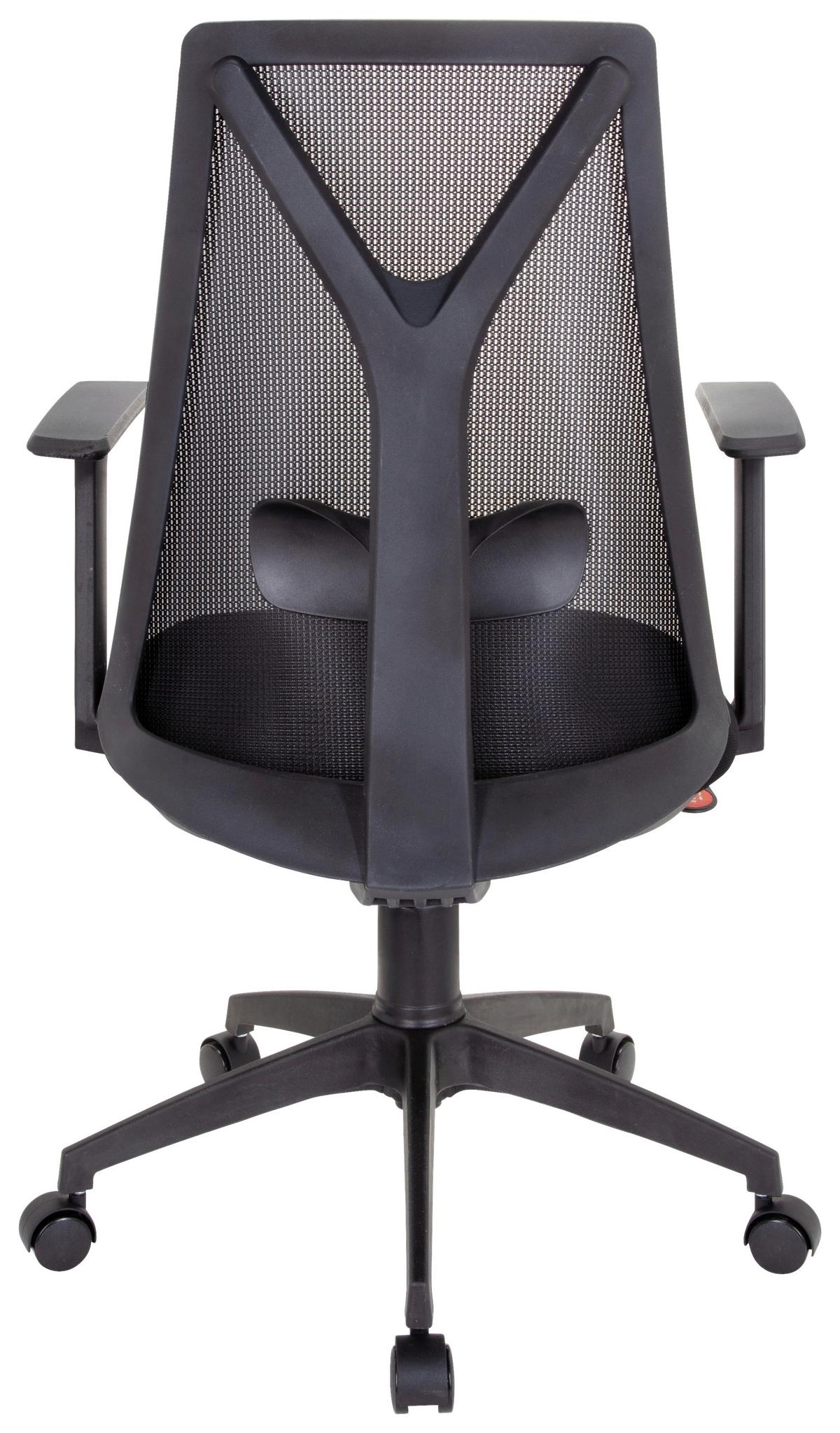 Bürostuhl Falun Basic Schwarz Bis 120 Kg - Schwarz, Basics, Kunststoff/Textil (64/100/60cm) - MID.YOU