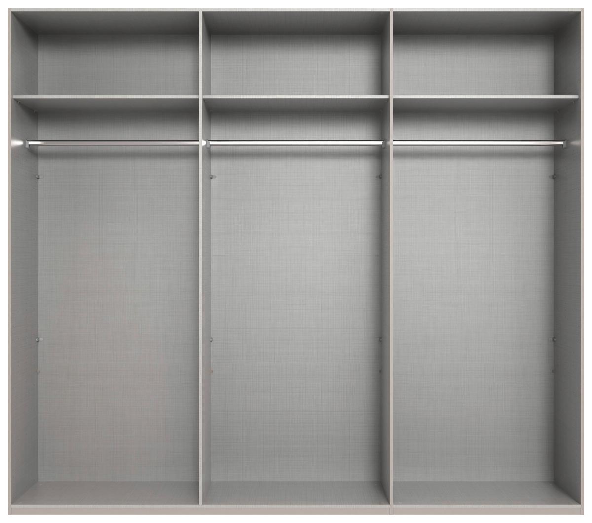 Drehtürenschrank Ny A Black, Weiß B: 270 cm - Weiß, MODERN, Holzwerkstoff (270/236/58cm) - MID.YOU