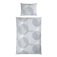 Bettwäsche Tilda - Blau/Schwarz, MODERN, Textil - Luca Bessoni