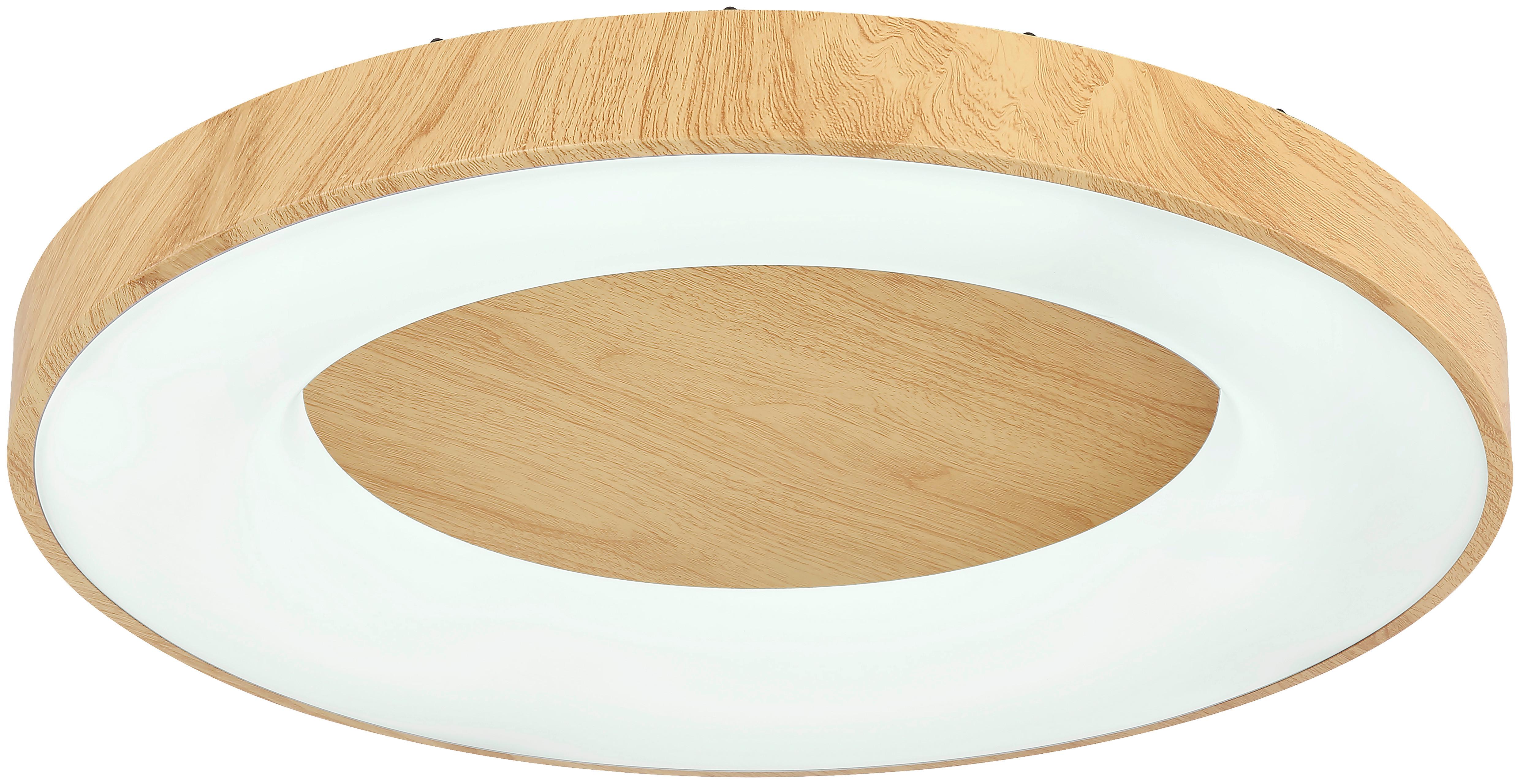 LED stropné svietidlo Luzia, max. 42 Watt - biela/farba duba, kov/plast (60/10cm) - Premium Living