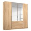 Drehtürenschrank 181cm Alabama, Sonoma Eiche Dekor - Silberfarben/Sonoma Eiche, MODERN, Holzwerkstoff (181/229/54cm) - Rauch Möbel