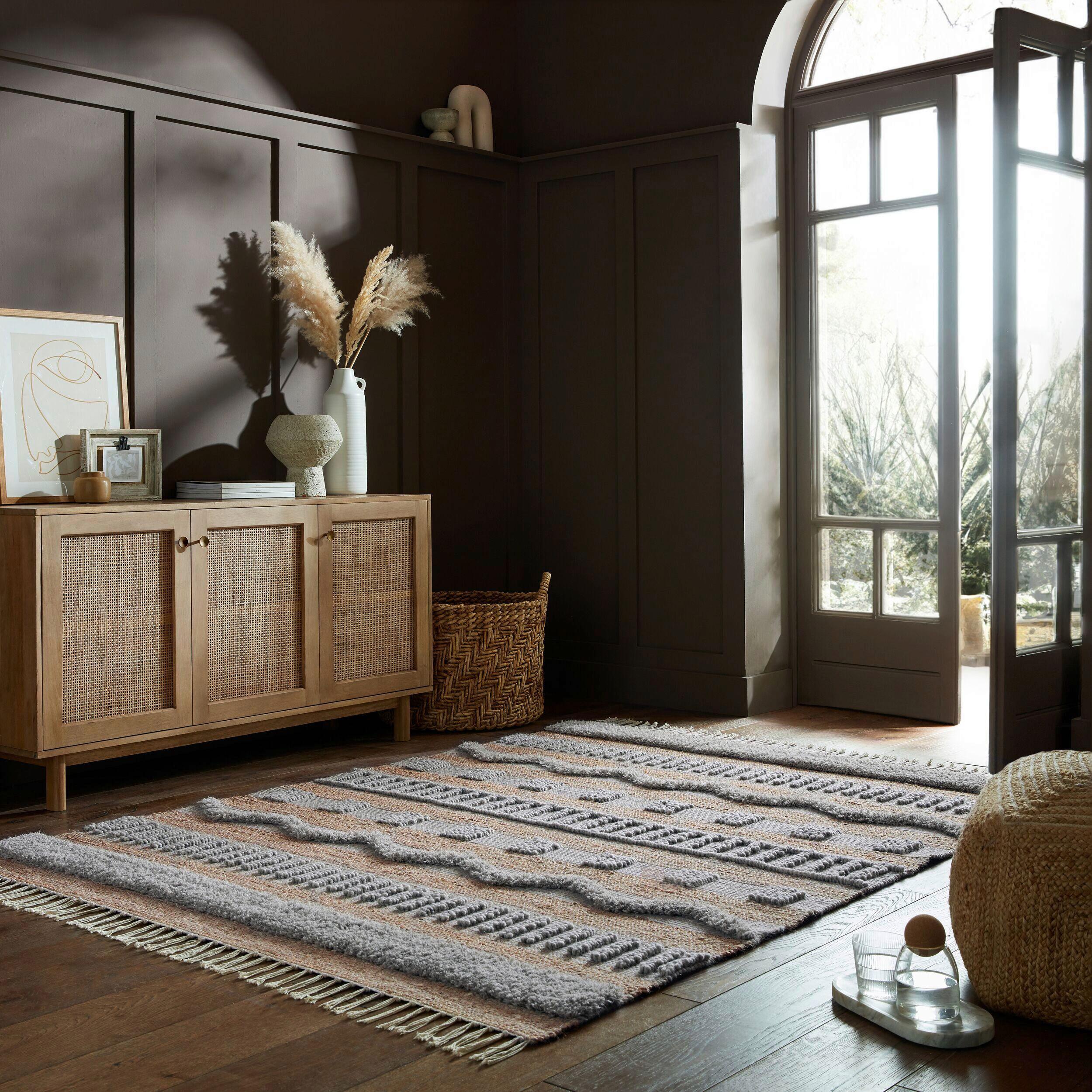 Handwebteppich Medina - Naturfarben, KONVENTIONELL, Textil (120/170cm)