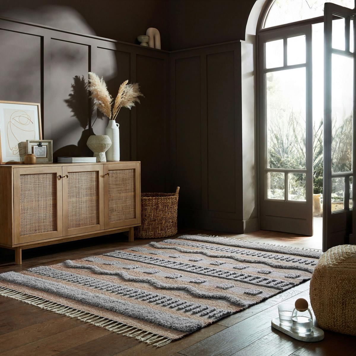 Handwebteppich Medina - Naturfarben, KONVENTIONELL, Textil (120/170cm)