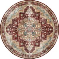 Orientalischer Webteppich Terracotta Lucinda Rund Ø133cm - Terracotta, Basics, Textil (133cm) - James Wood