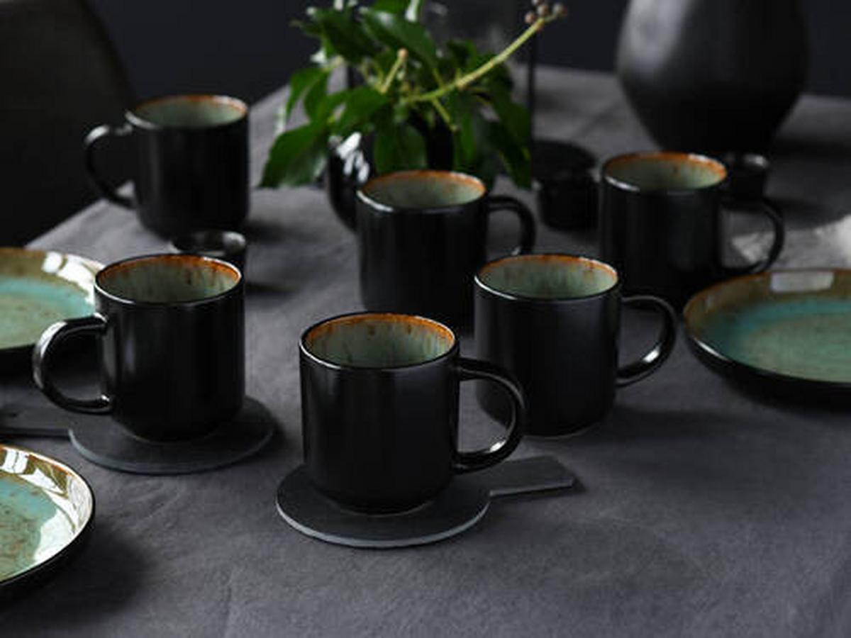 Kaffeebecherset 21558 Nordic Fjord Green - Grün, Trend, Keramik - Creatable