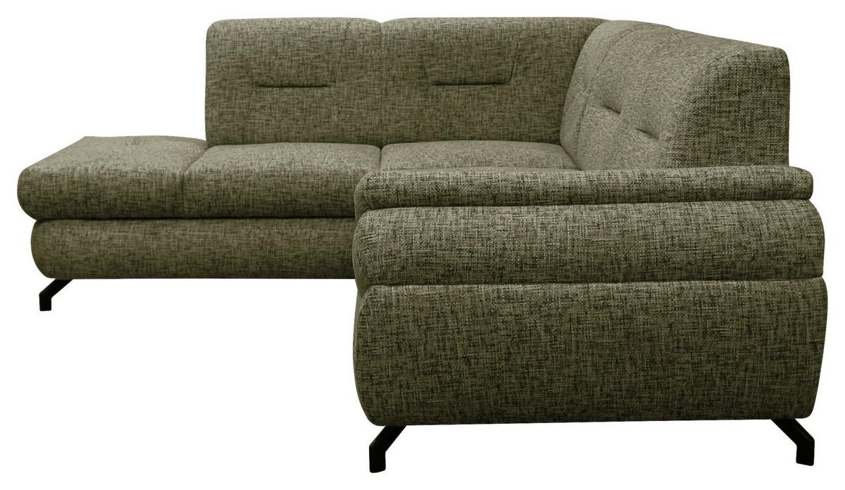 Ecksofa Imo Grün 201x274 cm - Schwarz/Grün, Design, Textil (201/274cm) - MID.YOU
