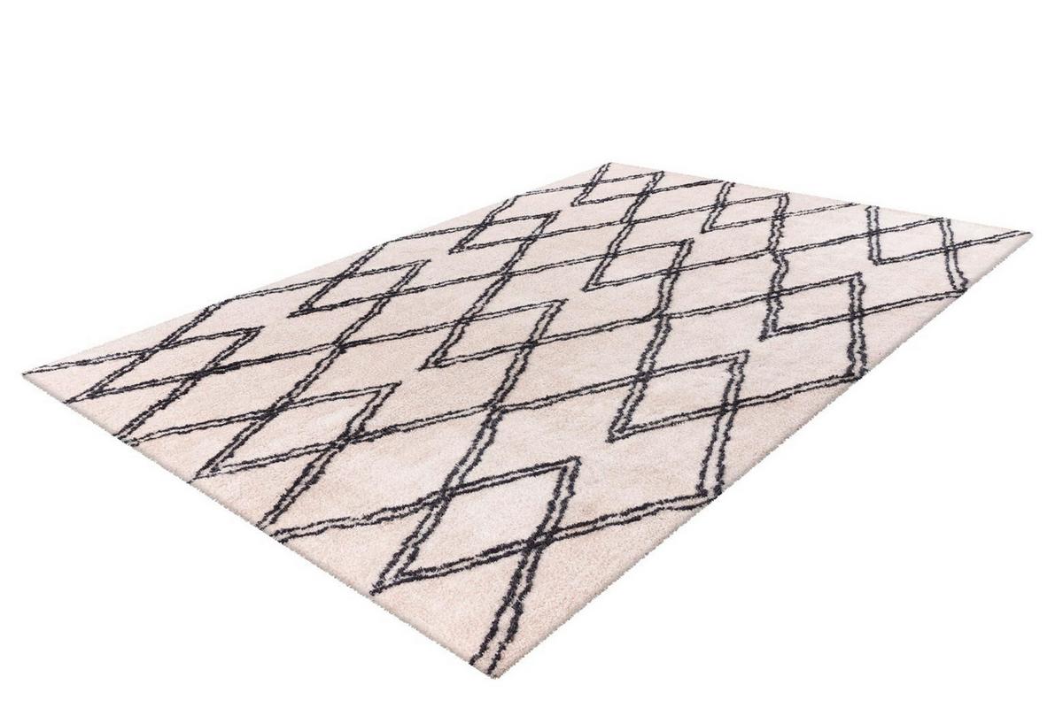 HOCHFLORTEPPICH Creme/Weiß - Creme, KONVENTIONELL, Textil (160/230cm) - Kayoom