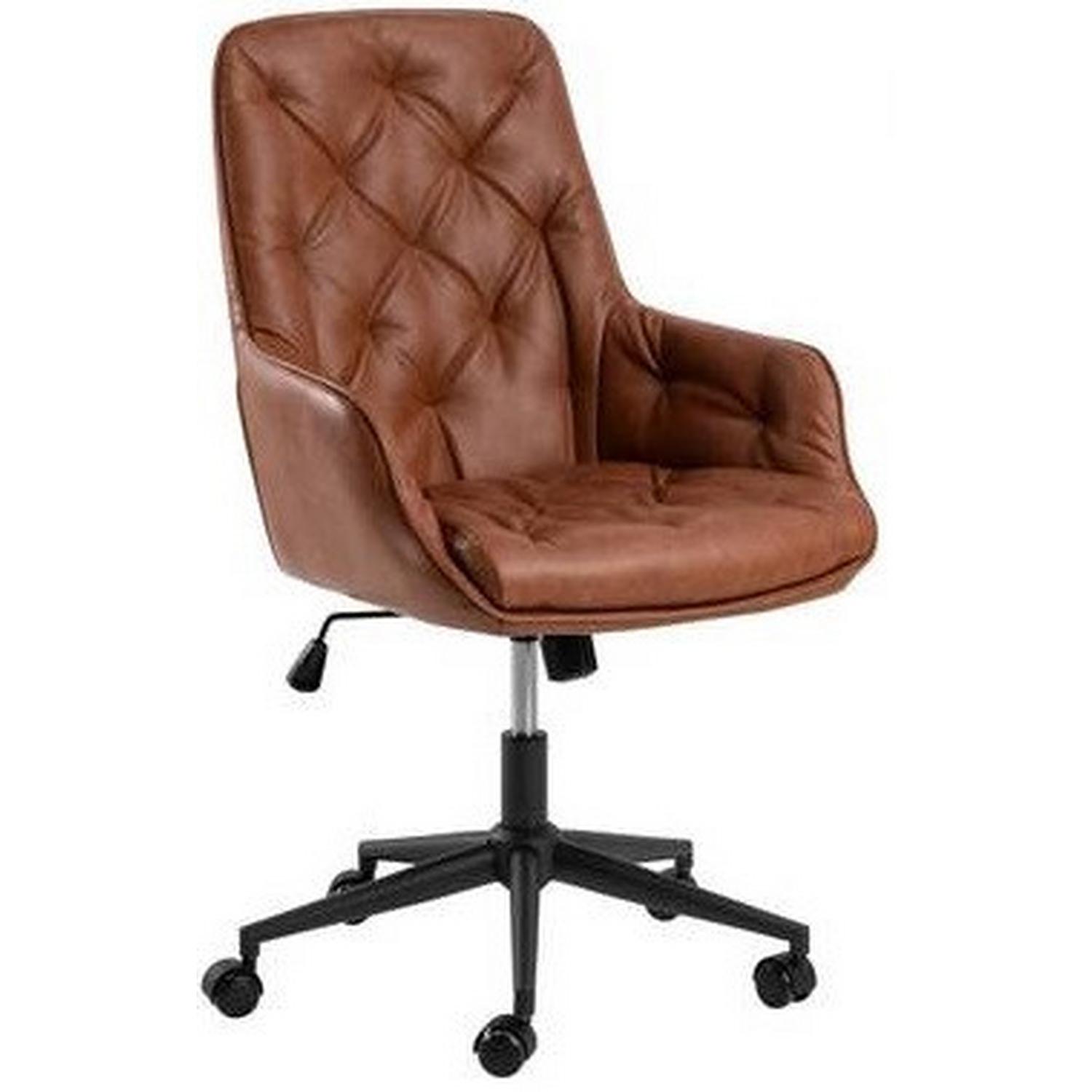 Drehstuhl Erik 109073 Braun, Schwarz 106x60x67,5 cm